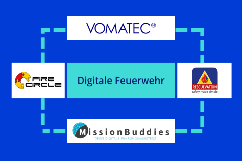 Vier Partner. Eine Vision: Digitale Feuerwehr.